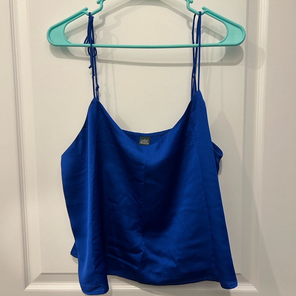 Satin tank top